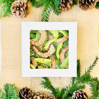 GAMBERI SCOTTATI AL SESAMO, INSALATINA ORIENTAL, AVOCADO E PISTACCHI  ( confezione da 1 porzione )